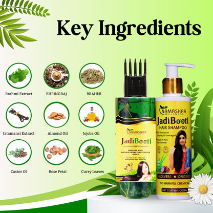 Jadibooti herbal hair oil And Shampoo Combo